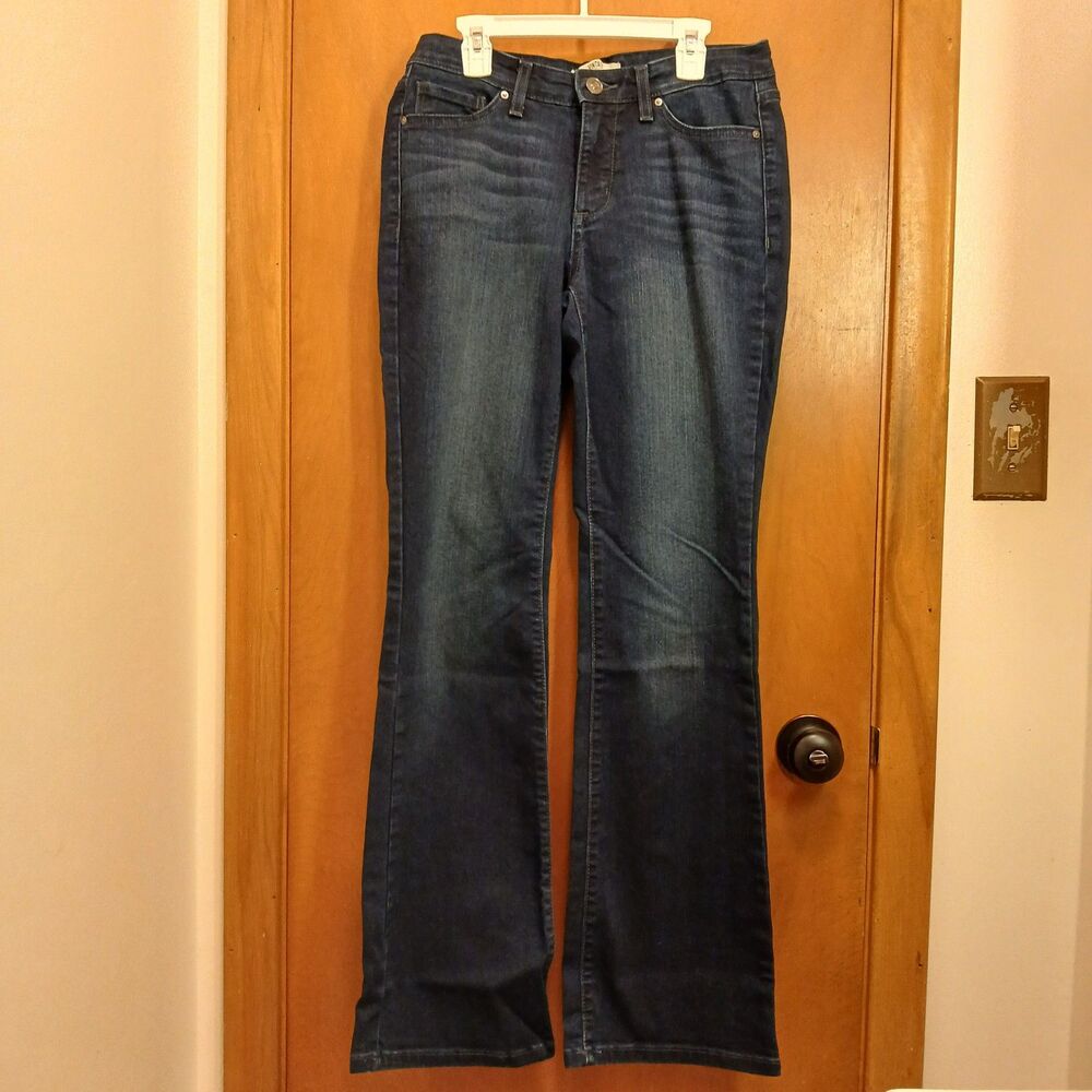 Vintage America Blues 4R/27 Bootcut Jeans Boho Mid Rise Stretch Dark Wash